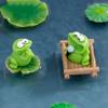 Resin Crafts Big Mouth Frogs Statue Cartoon Mini Frogs Ornament  Home Decor
