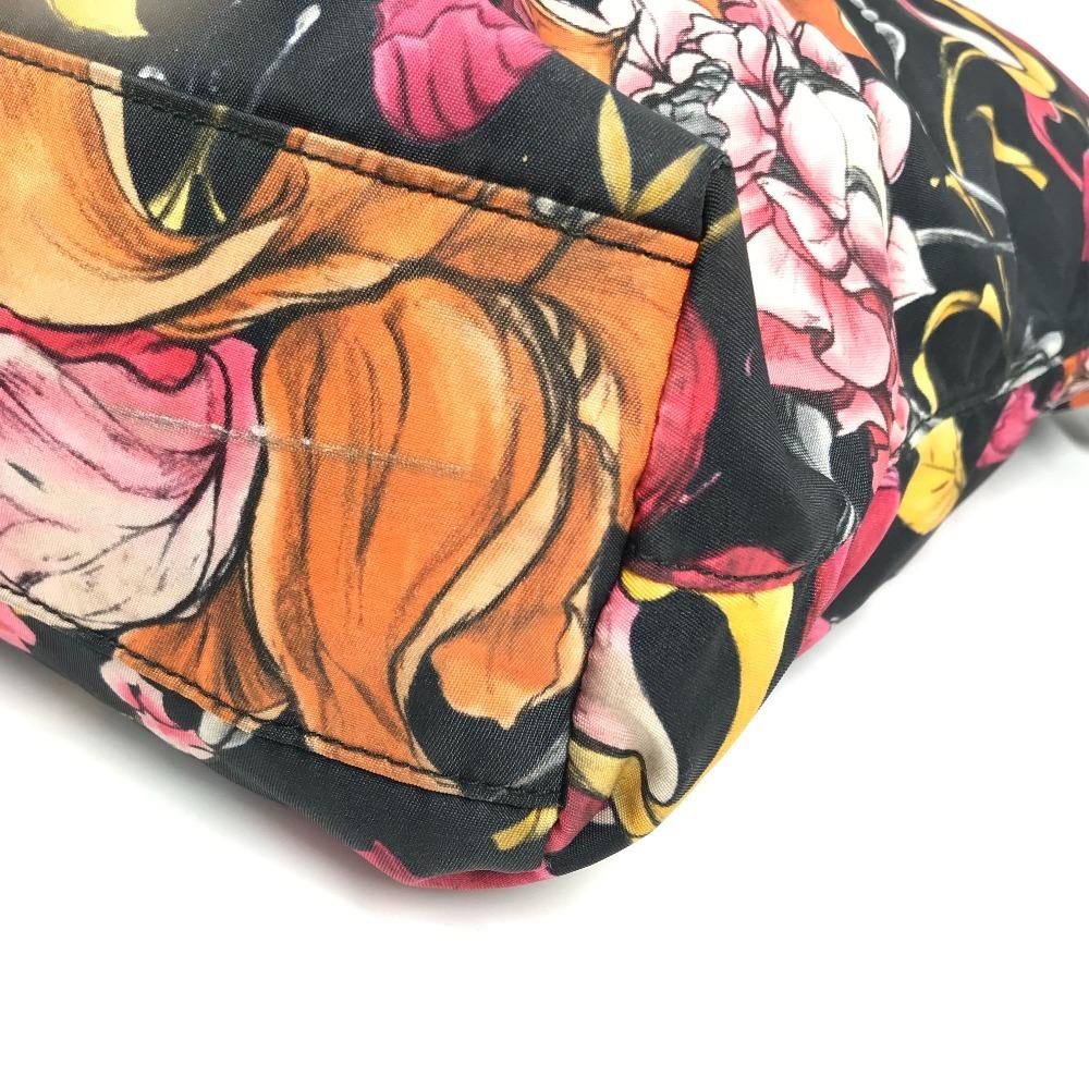 Prada Логотип в виде треугольника с цветочным узором Сумка через плечо, сумка 2-в-1, сумка-тоут