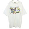 TSi 90-х годов Сделано в США Старая футболка DAD с коротким рукавом L белая Мужская Б/У