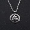Ожерелье из нержавеющей стали Viking Valknut - скандинавские руны, талисман, амулет с символом Vegvisir для мужских скандинавских ювелирных изделий в подарок