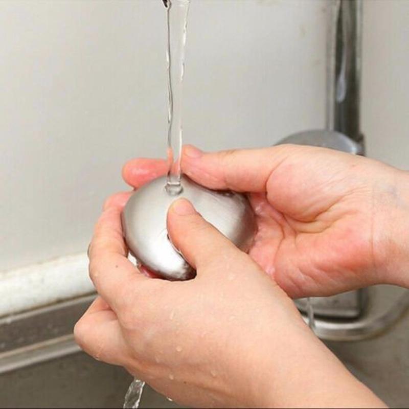 Домашний гаджет для жизни, овальной формы, мыло из нержавеющей стали, дезодорирующее запах рук, розничная торговля волшебным мылом