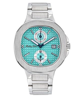Мужские часы Evasion Limited Edition Chronograph из нержавеющей стали с бирюзовым циферблатом H152CHATIF 100M