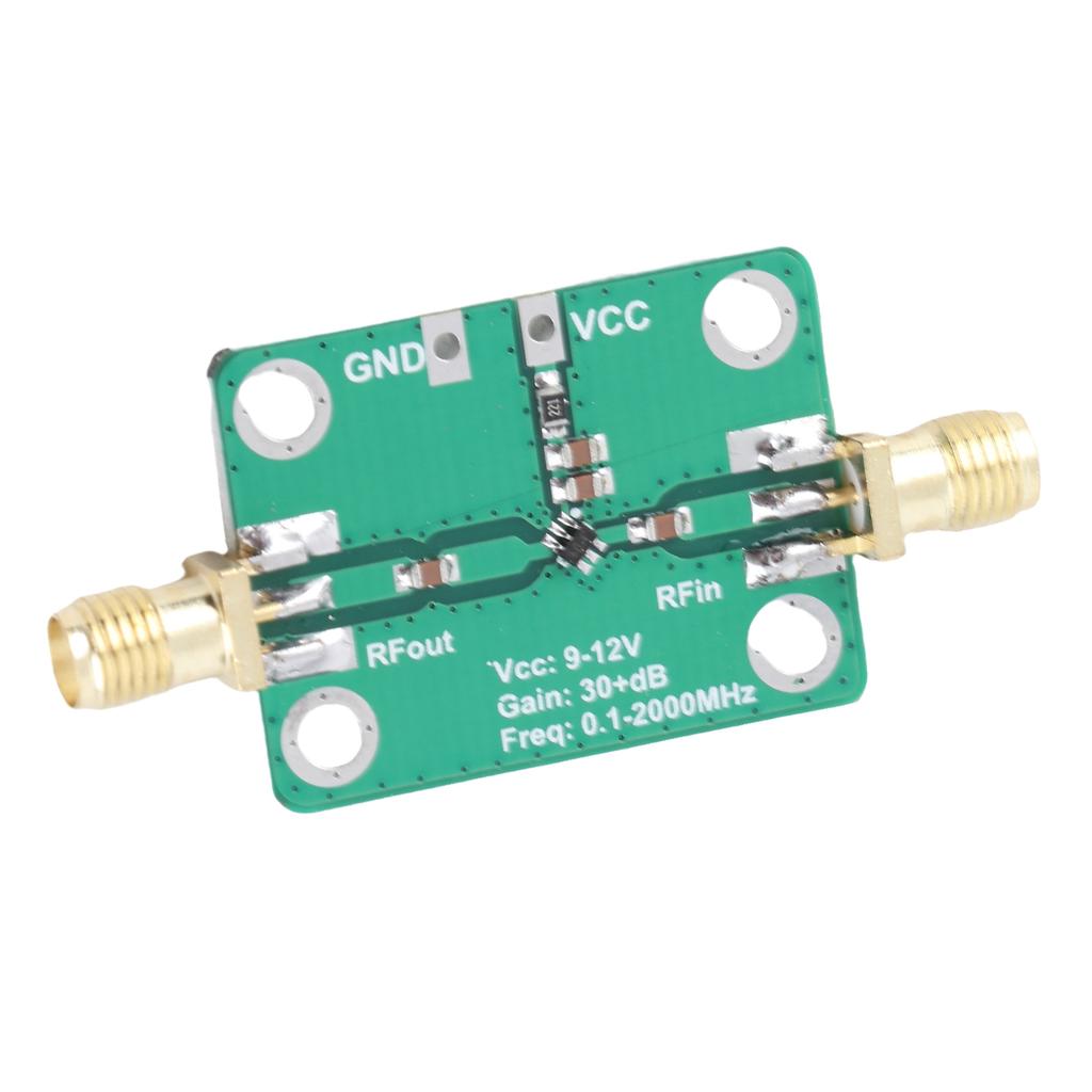 RF Amplifier Module Broadband 0.1‑2000MHz 32dB High Gain Low Power Microwave Ham Radio 9‑12V