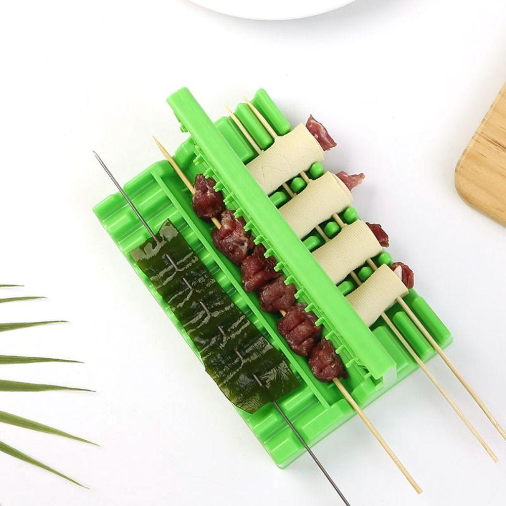 Easy Operation Barbecue Skewer Machine Plastic Kebab Maker Food   Outdoor