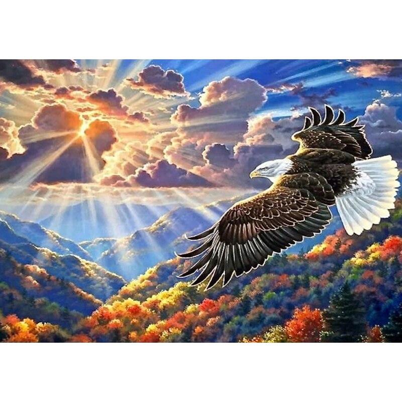Новый 5D DIY алмазная живопись голова орла Алмазная вышивка животных вышивка крестиком полная круглая дрель домашний декор ручной художественный подарок