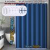 Усовершенствованная темно-синяя простая современная очень простая однотонная занавеска для душа в ванной комнате, перегородка для ванной комнаты, водонепроницаемый материал PEVA