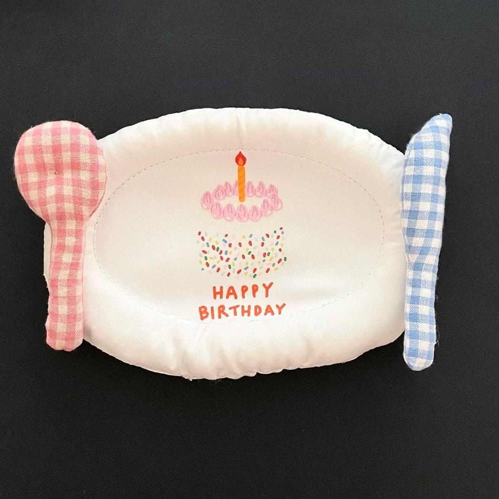 Подставки под торты и салфетки из ткани с милым мультяшным принтом - Декоративные ватные диски для рабочего стола Girly