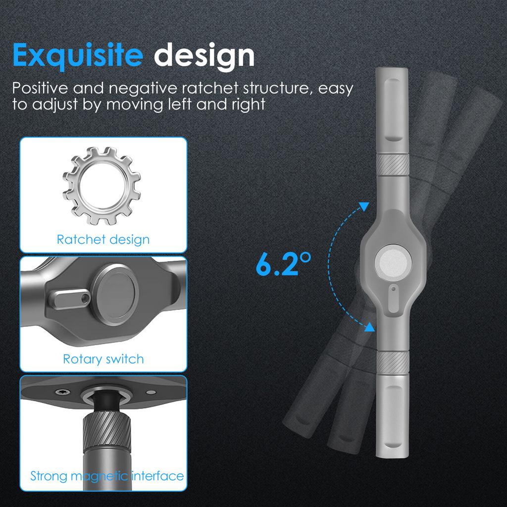 Набор магнитных отверток 42 в 1 DIY Набор отверток с трещоткой Набор насадок с отсоединяемой рукояткой Экономия времени для мебели