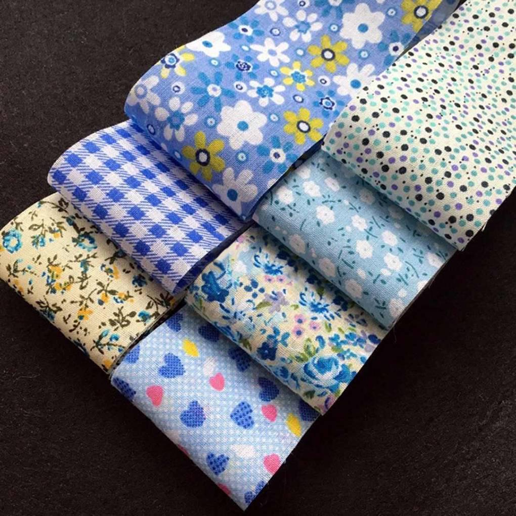 30 шт. хлопчатобумажной ткани, дышащей, с цветочным узором, в полоску, для самостоятельного шитья, для кукольного шитья, для домашнего портного, для магазина тканей
