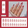 Длинные миндалевидные и короткие круглые искусственные ногти френч-пресс на ногтях маникюр накладные ногти своими руками