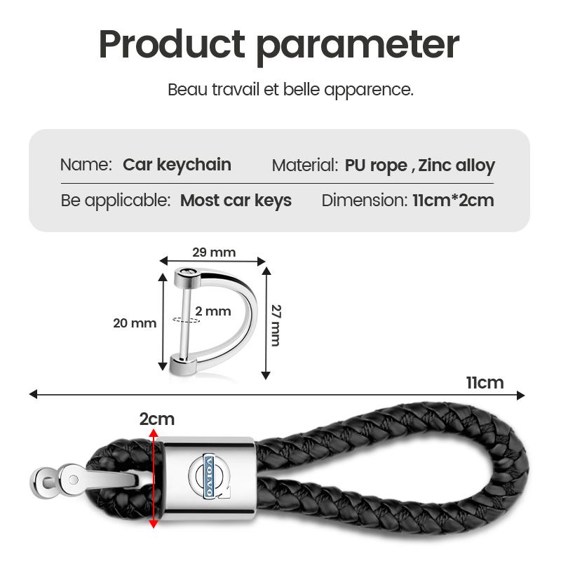 Luxury Men Women Metal Key Chain Fashion Keychain Key Ring Holder For Volvo Xc60 Xc90 V40 V60 S60 V50 V90 S80 C40 XC40 Rdesign