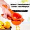Ручная соковыжималка для лимонов из нержавеющей стали, соковыжималка для цитрусовых, соковыжималка для апельсинов и лимонов, кухонные принадлежности