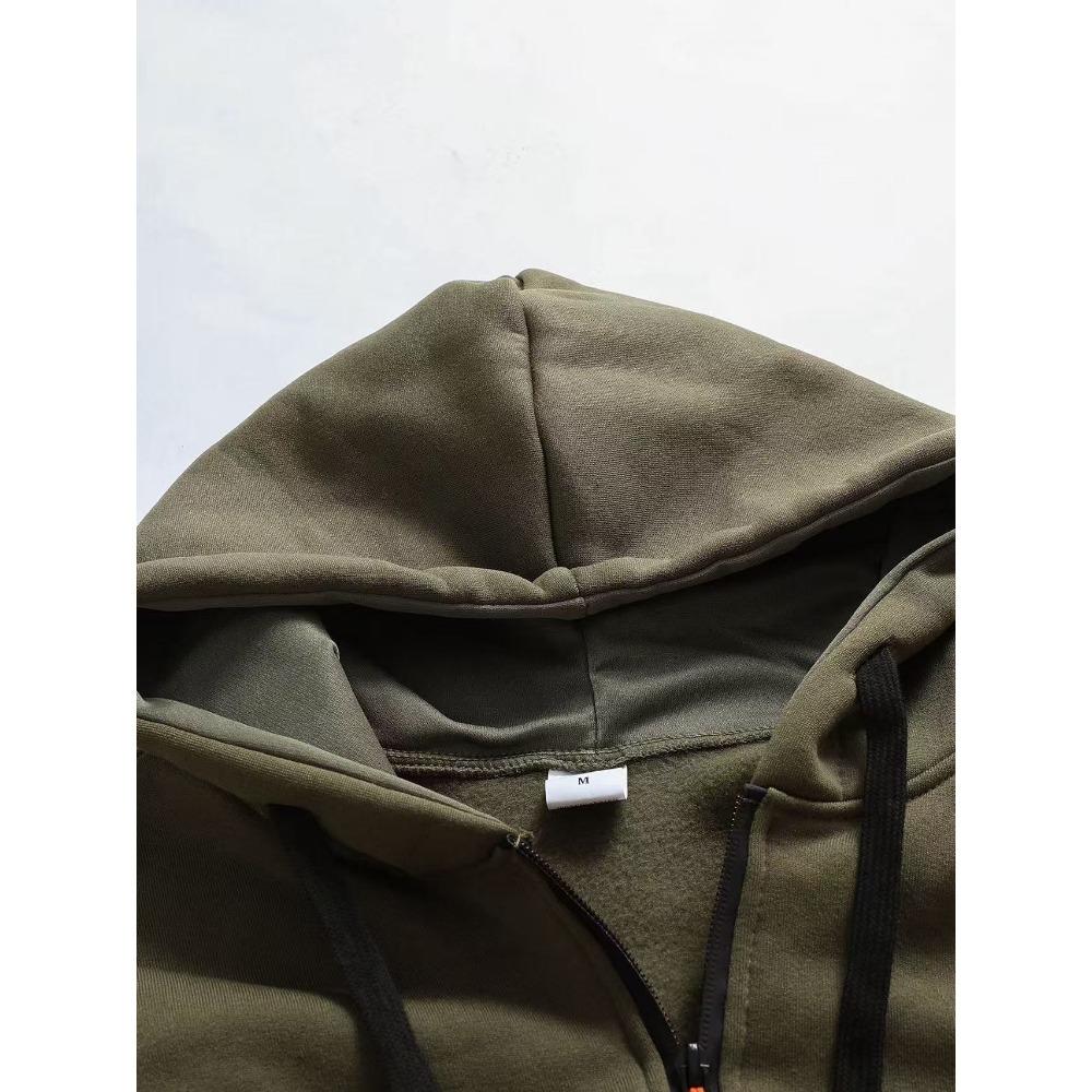 Новая мужская модная толстовка с капюшоном и множеством карманов