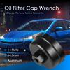 Oil Filter Cap Wrench Tool 14 Flute 3/8 Square Drive Socket Remover for Toyota  Forged Alloy Sandy Anti-Slip Finishing