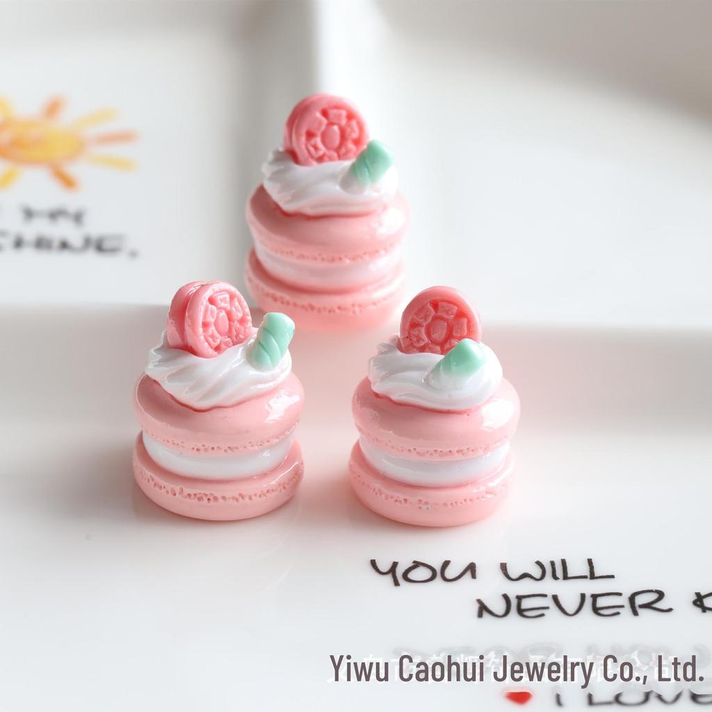 3D сэндвич-макарон торт DIY кремовый ювелирный телефон кулон украшение