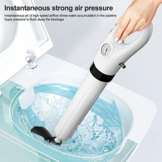 1 шт. Мощный пневматический вантуз для унитаза, прочистка, эргономичная ручка, эффективное средство для прочистки унитаза