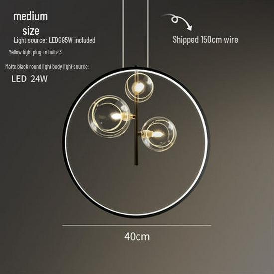 Modern Nordic Bubble Pendant Light for Bar, Restaurant, Coffee Shop, Staircase, or Bedroom