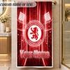 Пляжное полотенце Middlesbrough FC с индивидуальным текстом имени Персонализированное мягкое полотенце для пляжа, бассейна, дома Подарок