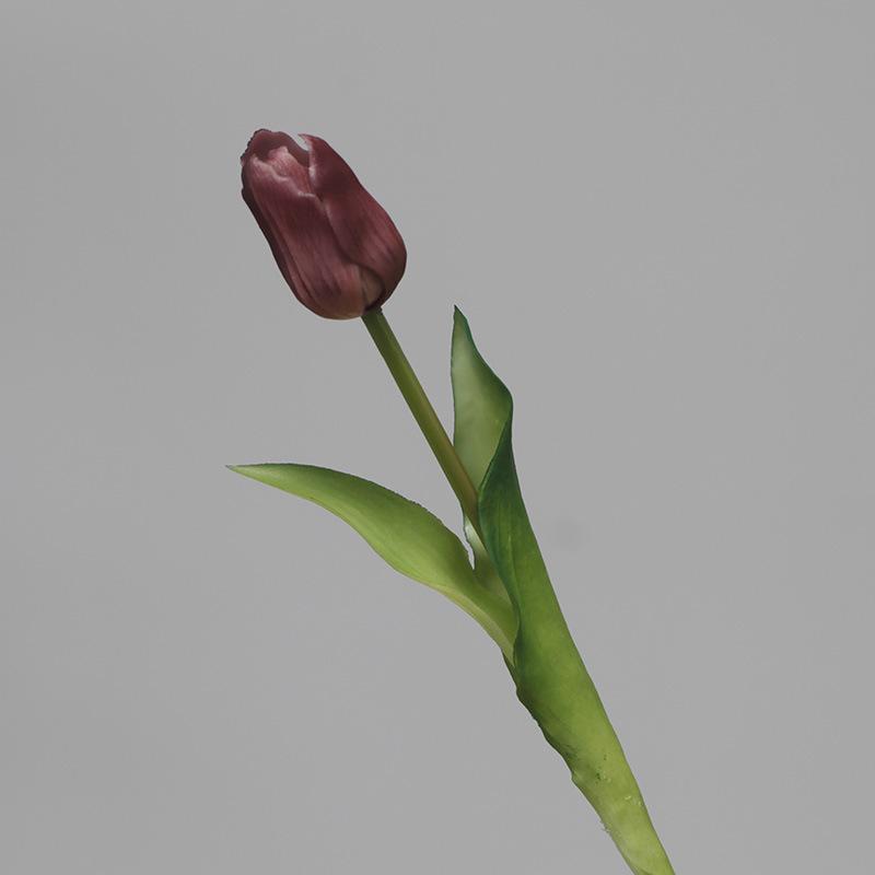 C367 Single Head Touch Tulip Flower Artificial Silk Flower Real Touch Home Christmas Decoration Flower bunch Ornament Bouquets