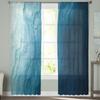 Ocean Beach Gradient Waves Sheer Curtains Modern Gauze Curtain for Living Room Bedroom Voile Yarn Curtains