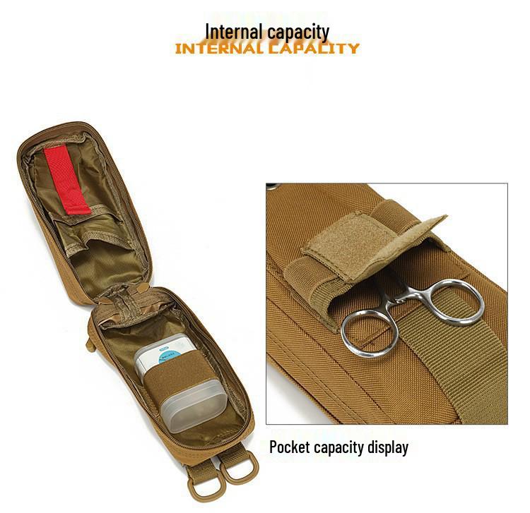 Portable Tactical MOLLE First Aid Kit Waist Bag