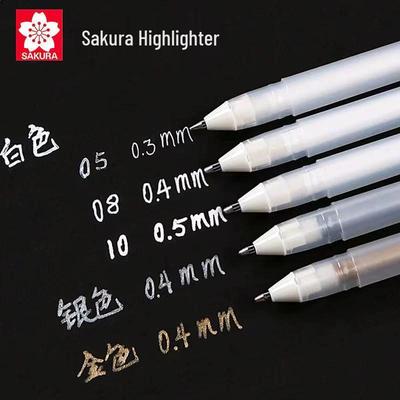 Ручка-хайлайтер Сакура Вишня - Профессиональный художественный и аниме белый хайлайтер для скетчинга манги