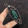 Древо жизни ограненный замбийский изумруд кулон медная проволока обернутый кулон лунный камень ручной работы медные украшения для подарка драгоценный камень кулон