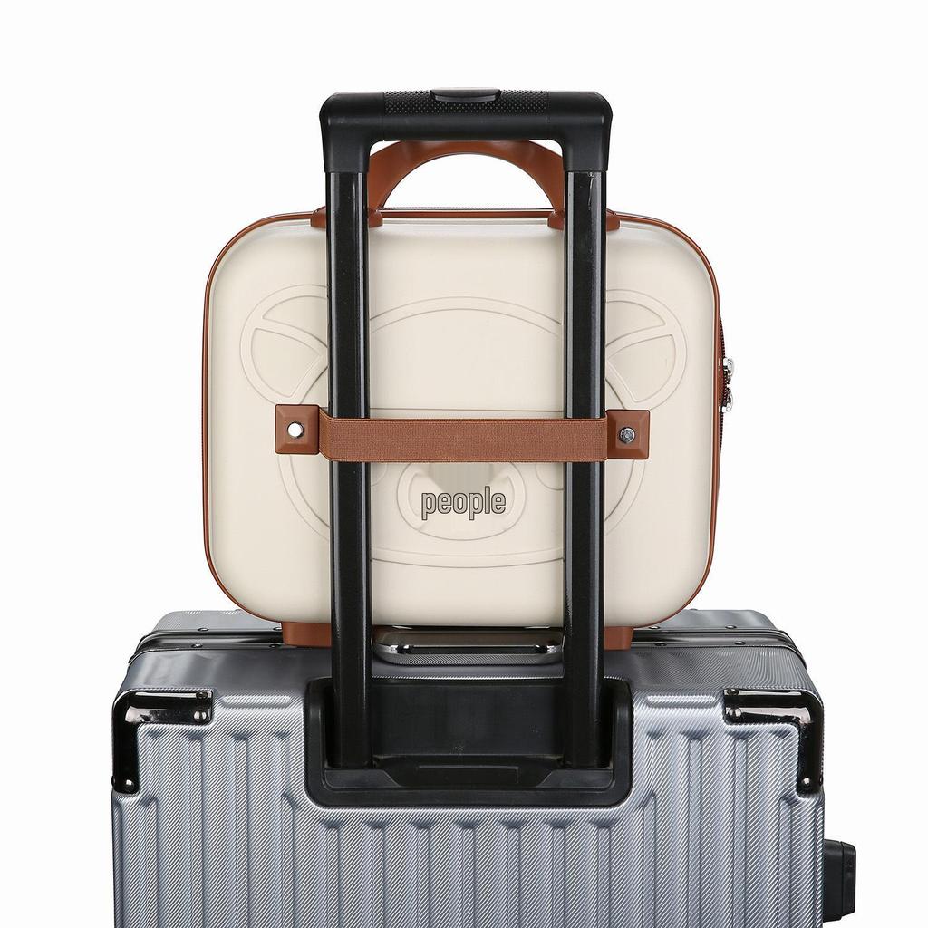 14-дюймовый чемодан с мультяшным мишкой и кодовым замком - Мини-портативный косметический кейс и сумка-сувенир