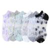 Transparent Crystal Glass Silk Socks Silk Short Socks Cute Lastic Socks