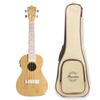 Bamboo Bamboo Ukulele Preamplifier with Electric Concert Bamboo Gear Peg Bamboo Soft Case Beige Tuner, Ukulele, Size, Material, Specifications,