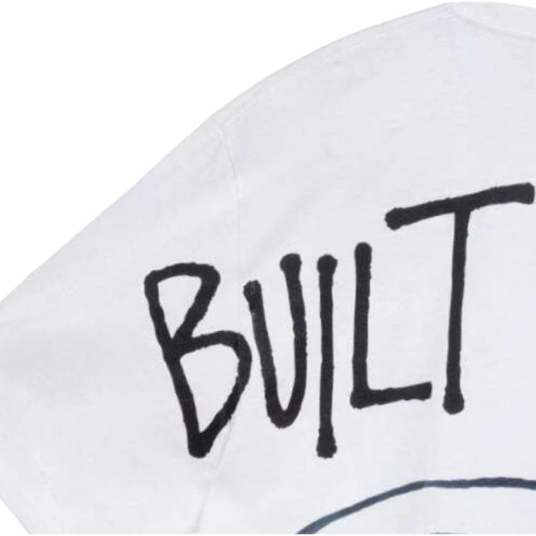 Stussy X Лучший Магазин Подарков Построен Лучше Футболка Двусторонний Граффити Принт Круглый Вырез Короткий Рукав Футболка Унисекс Топы Белый 3903831