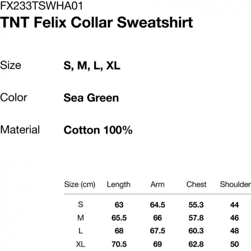 Thisisneverthat Tnt Felix Collar Sweatshirt Sea Green