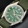 JAPAN VINTAGE SEIKO AUTOMATIC 6309A MENS GREEN COLOR DIAL WATCH A701522-5 R206b-a701522
