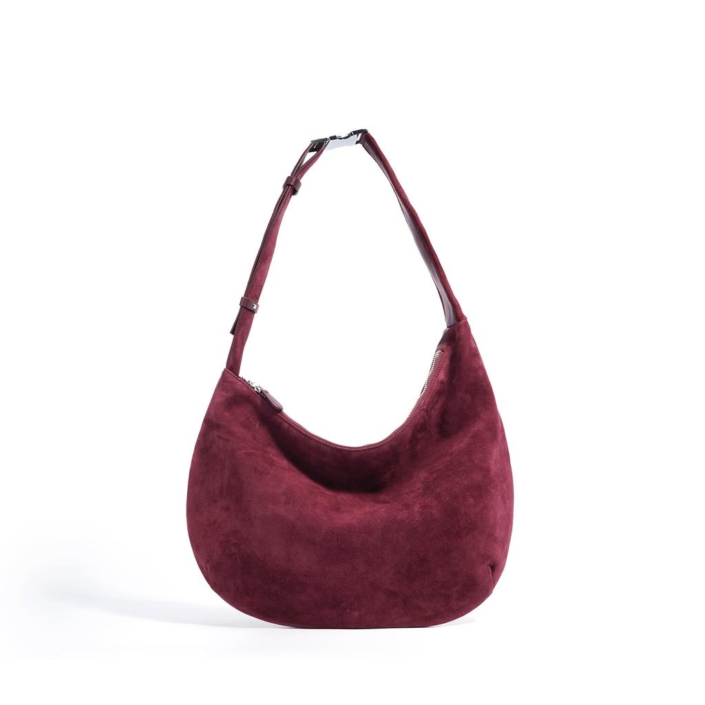 2025 новая простая овчина первый слой анти-бархат не выцветающая нишевый дизайн большая вместимость сумка через плечо сумка-мессенджер женская сумка