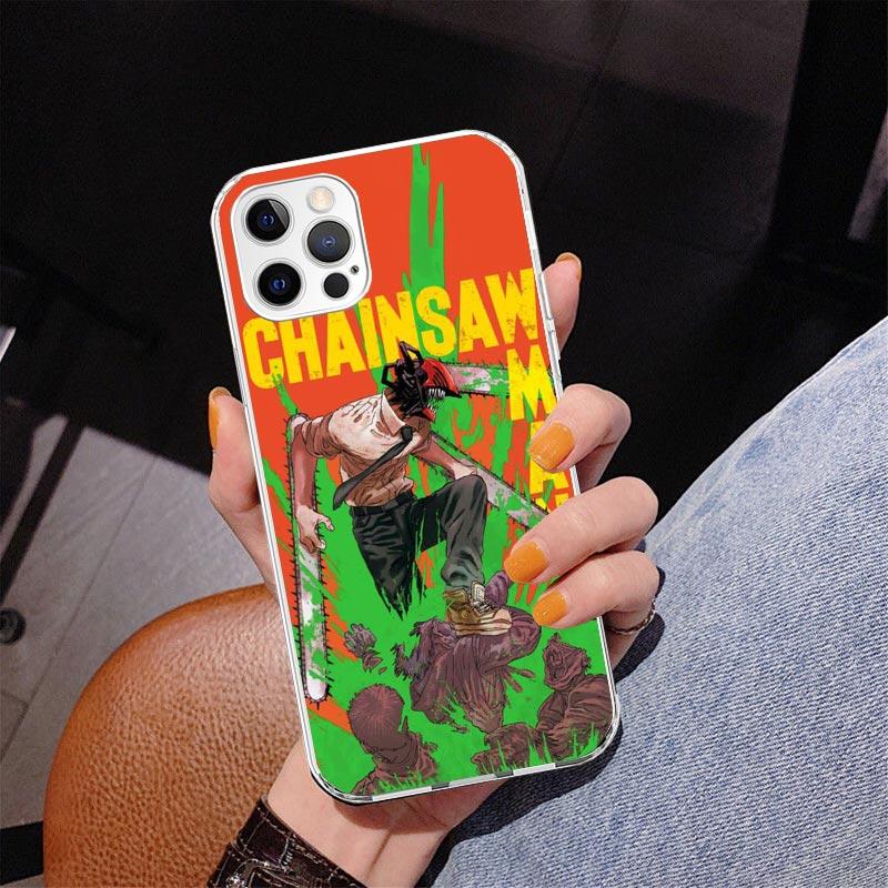 Anime Chainsaw Phone Case For iPhone 17 Air 16 Pro Max 16E 15 + 14 Plus 11 12 13 Mini 7 8 SE Gift Print Cover Fundas 16 Pro Max