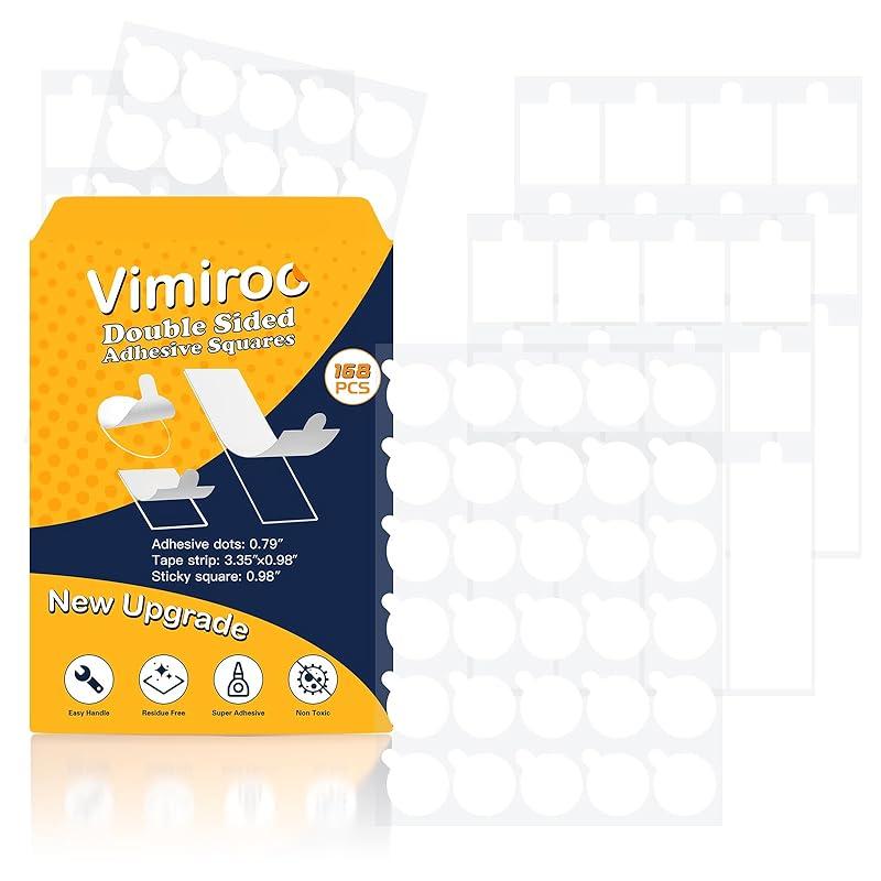 Clear Double Sided Nano Tape,Museum Adhesive Putty, Nano Sticky Tack, Strong Self Adhesive Sticky Dots Strips, Poster Mounting Putty for Wall