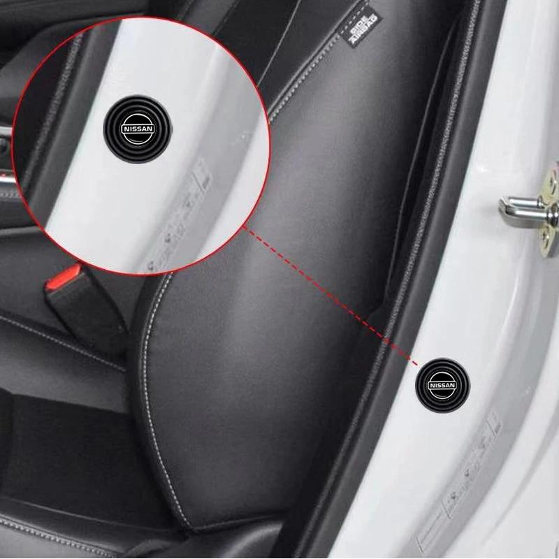 10Pcs Car Door Trunk Silence Damping Pad Interior Accessories For Nissan Qashqai J11 J12 Juke murano Leaf Pulsar Navara Xtrail