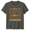 Im A Papa And A Unisexs TShirt Veteran Papa Military Fathers Day Gift For Him