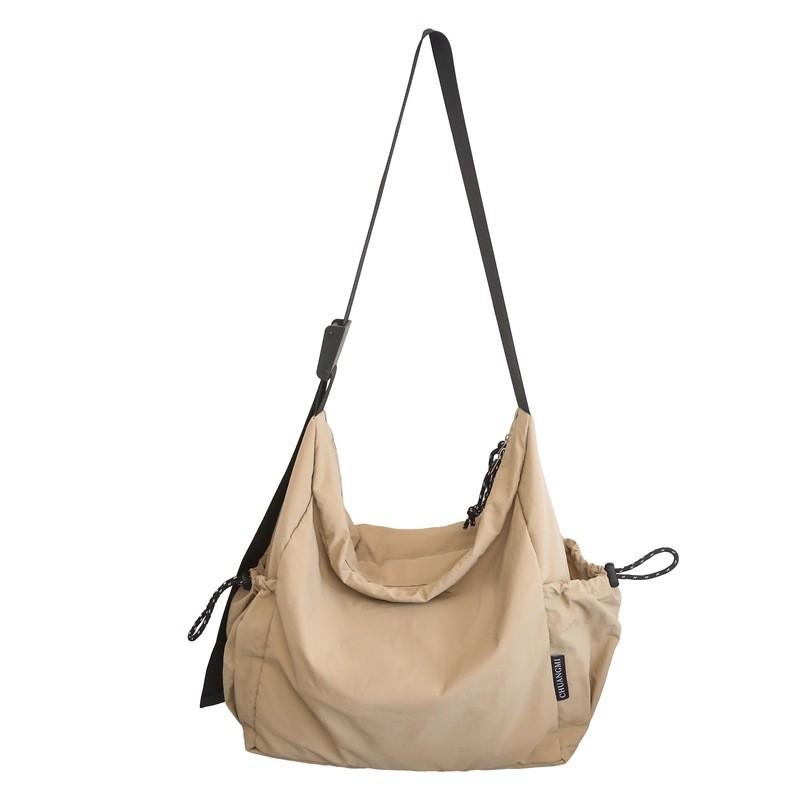 Nylon Tote Bag With Zipper Pocket For Casual Travel And Daily Use