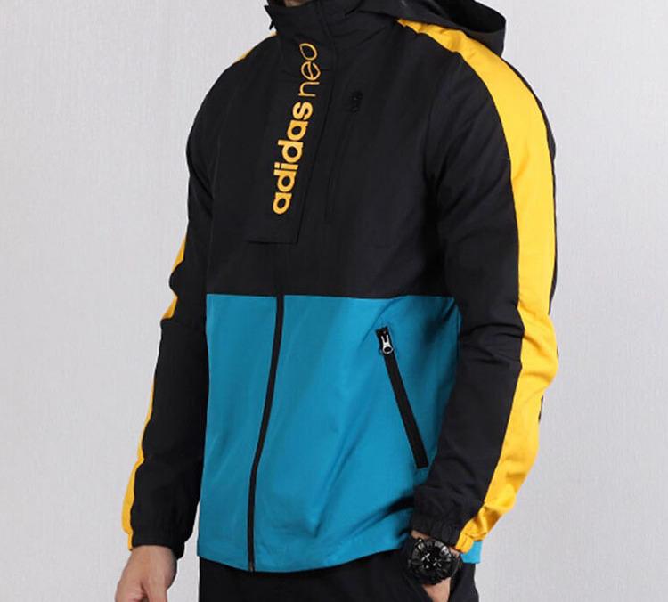 adidas Мужские куртки Neo Черный Стойка Умеренный Другое FK9945