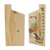 Sauna Thermometer Hourglass 15 Minute Sand Timer Golden Wood 0 To 140 Celsius Degree Temperature
