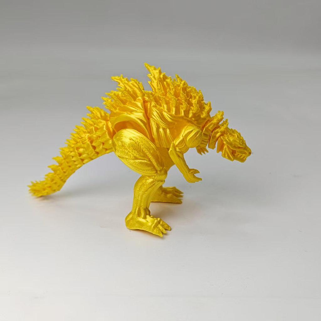 3D-печатная подвижная модель Годзиллы-Динозавра - Креативный игрушечный подарок для мальчиков