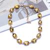 Retro Super Flash Rhinestone Decorative Necklace Women'S Fashion Temperament Crystal Short Collarbone Chain Neck Chain Women'S Match