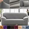 Solid Color 1/2/3/4 Seat Sofa Covers for Living Room Elastic Milk Silk Cover Corner Couch Slipcovers Chair Furniture Protector
