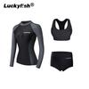 Diving Rash Guard Set Women UV Protection Long Sleeve Pants Quick Dry Snorkeling Surfing Swimsuit