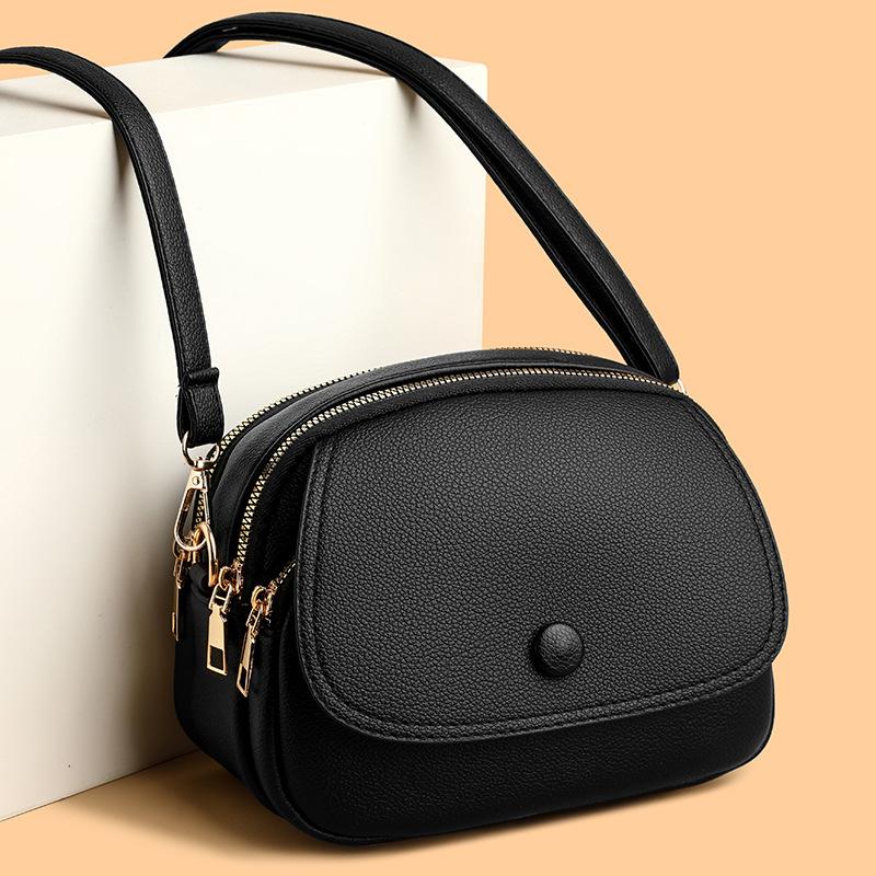 Bag Women's New Multi-compartment Small Square Bag Simple and Versatile Women's Messenger Bag Trendy Fashion Casual Shoulder Bag