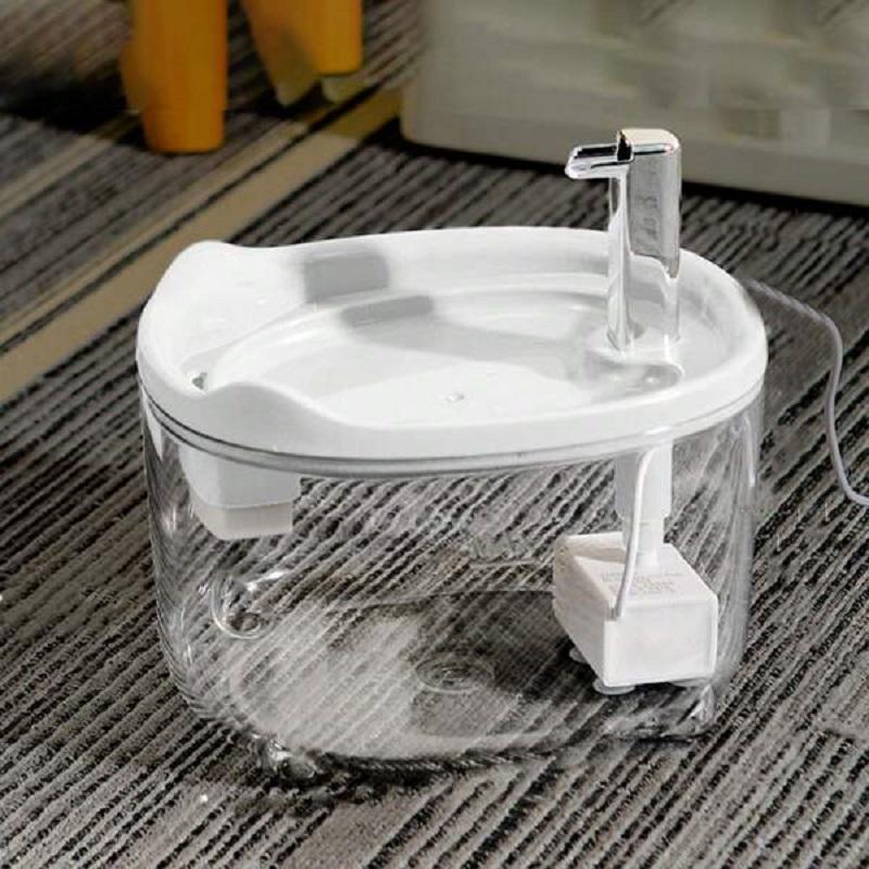 1,5 л фонтан для кошек с автоматической рециркуляцией, фильтр большой емкости, поилка для воды для кошек и собак, USB Электрический бесшумный диспенсер для воды для кошек