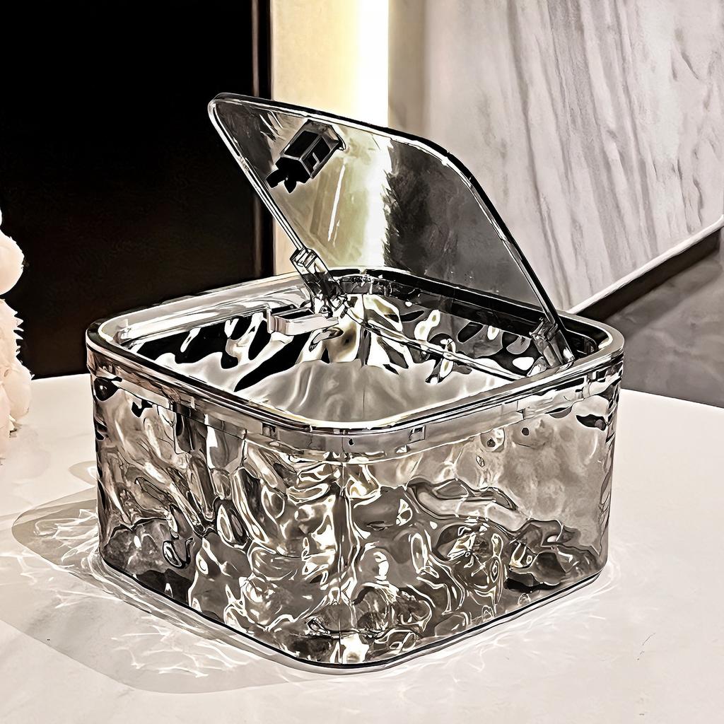 Коробка для хранения аксессуаров для волос, большая вместимость, прозрачный акрил, портативная коробка для хранения, органайзер для резинок и заколок для волос для девочки