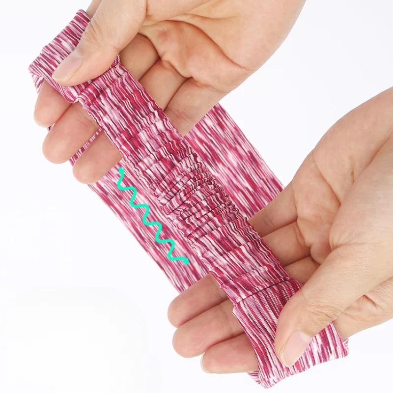 Широкая спортивная повязка на голову для мужчин и женщин, для занятий спортом, бега, йоги, повязки для волос, эластичная повязка на голову для занятий велоспортом, бадминтоном и теннисом