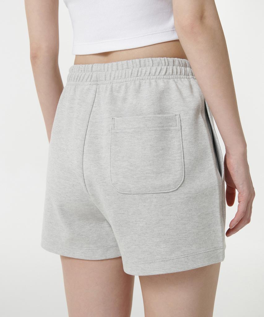 MUSINSA STANDARD WOMAN Women'S Double Knit Sweat Shorts [Medium Grey]
